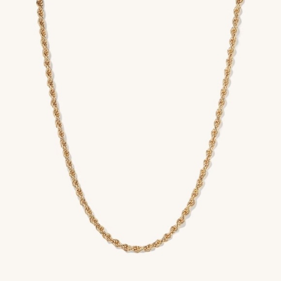 Mejuri Jewelry - Mejuri Double Twist Rope Chain in Gold 18K Gold Vermiel 18 Inches